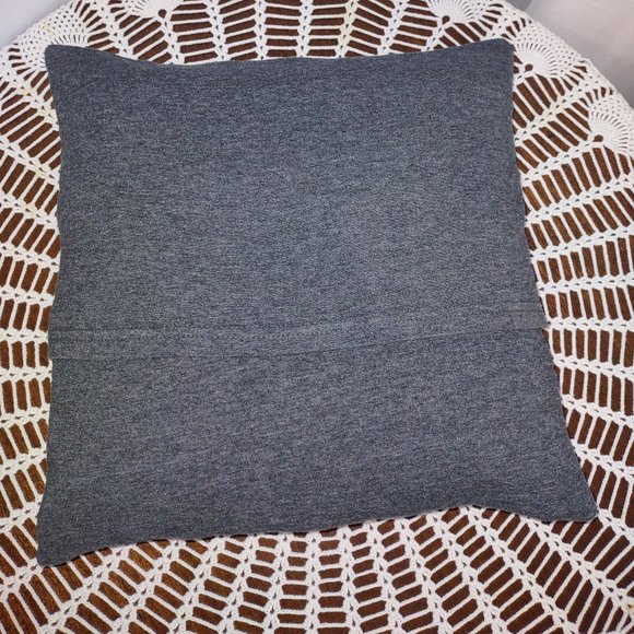 Rag Frog Revival Throw pillow cover Up-cycled from a T-shirt size 12"x12" - Picture 3 of 4